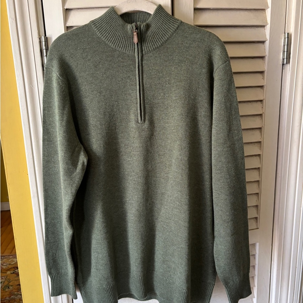 Tom James Men’s Heavy Knit 100% Cashmere Sweater Size Extra Large NWOT